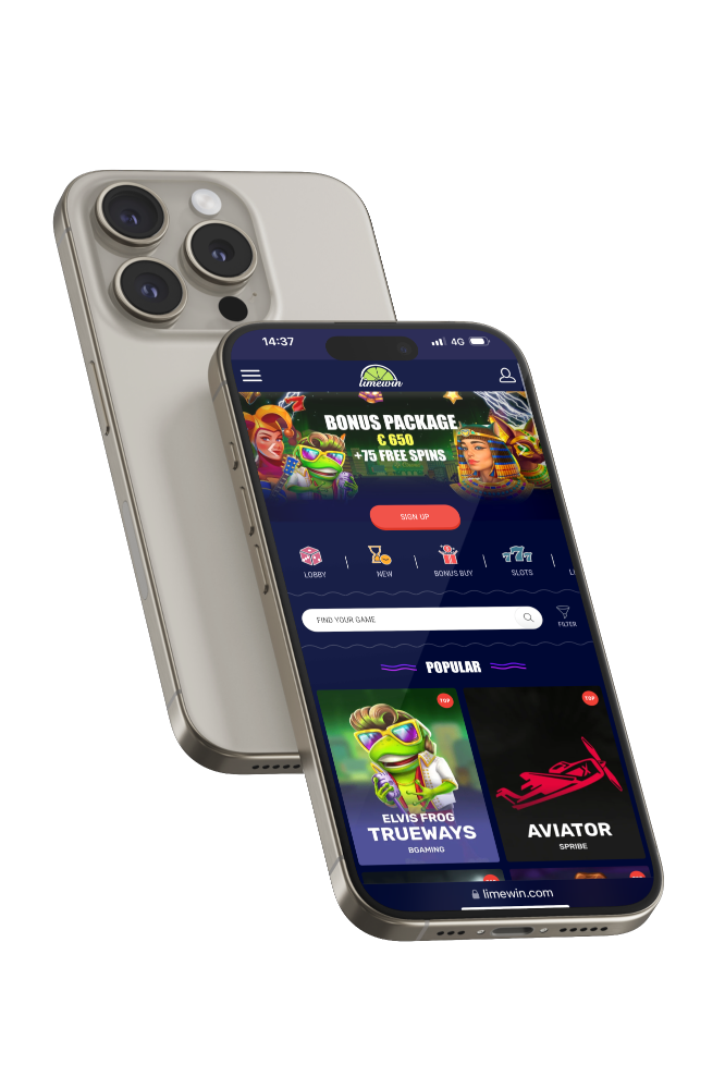 Lime Win Casino Australia Mobile Lobby
